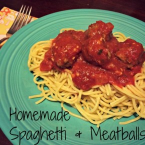 Homemade Spaghetti & Meatballs