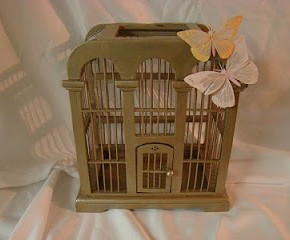 DIY Birdcage Wedding Card Holder