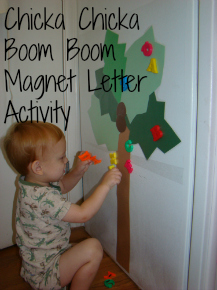 Chicka Chicka Boom Boom Magnet Letter Activity