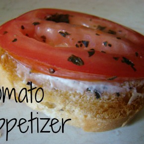 Mini Open Face Tomato Appetizers