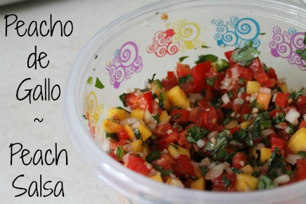 Peacho de Gallo - Peach Salsa