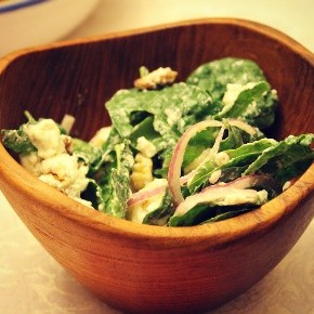 Spinach Salad with Pears, Walnuts & Goat Cheese (Whole Foods Recipe)