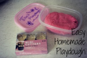 Easy Homemade Playdough