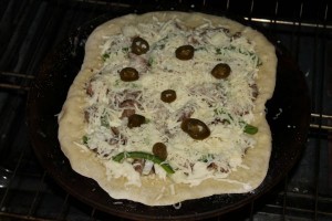 Philly Cheesesteak Pizza finished
