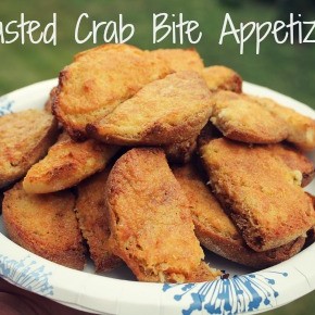 Toasted Crab Bite Appetizers