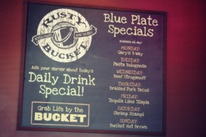 Rusty Bucket Specials