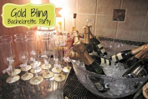 Gold Bling Bachelorette Party