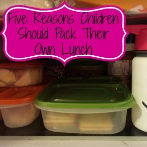 Five Reasons Children Should Pack Their Own Lunch