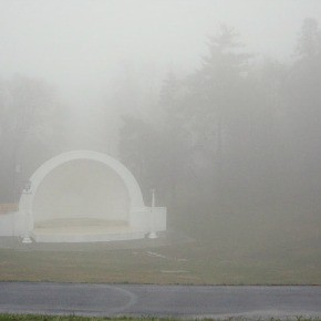 The Long Way Home:  Devou Park on a Foggy Day