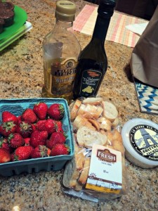 Strawberry Bruschetta Ingredients