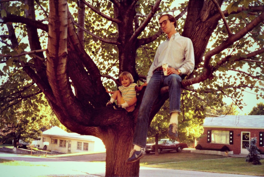 Mike in a tree with Katie and a Beer-=-Conniption #2