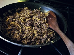 Mini Cheeseburger Appetizer Cooking