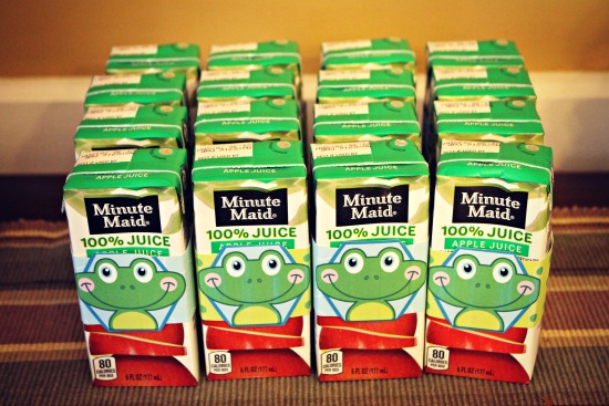 Frog Party Juice Boxes