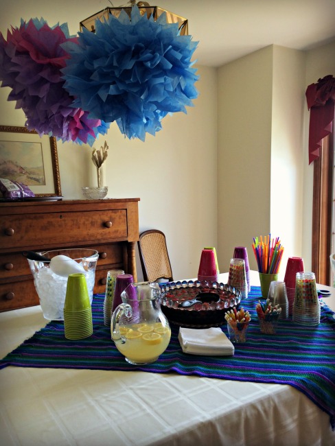 Fiesta Baby Shower Punch Table