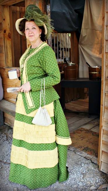 Old West Festival Lady in Green