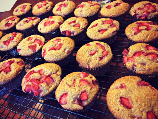 Strawberry Picking 2016 Muffins