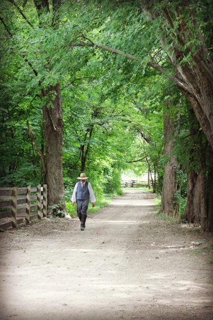 Conner Prairie Man Walking