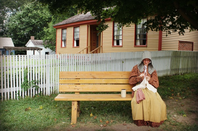 Conner Prairie Sewing Lady