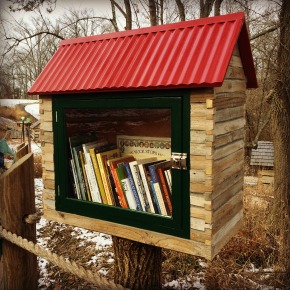 Nature Play Little Library Family Project