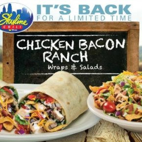 Chicken Bacon Ranch Wraps & Salads at Skyline {GIVEAWAY}